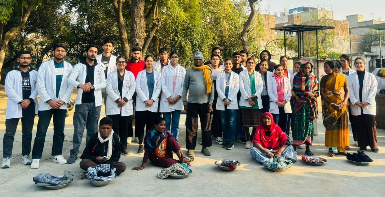 Clothes distributed to more than 500 children, women and men
