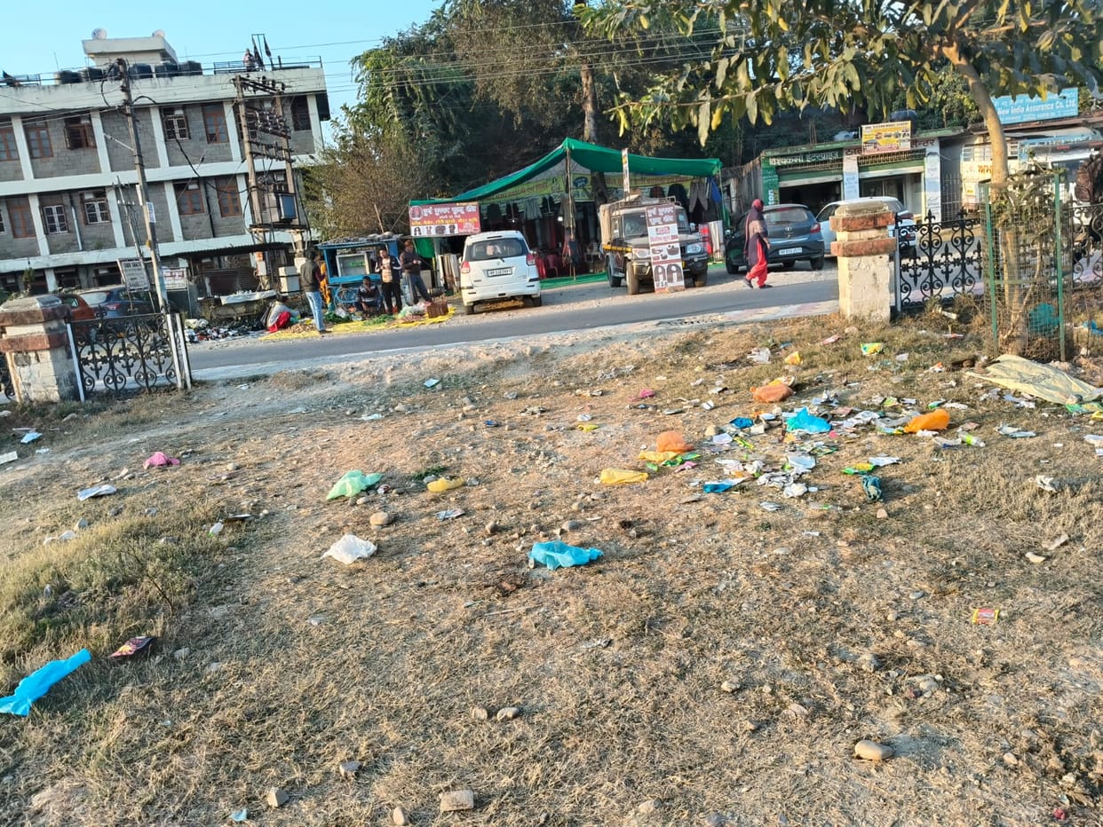 Chaugan of Sujanpur is in bad condition due to garbage and neglect.