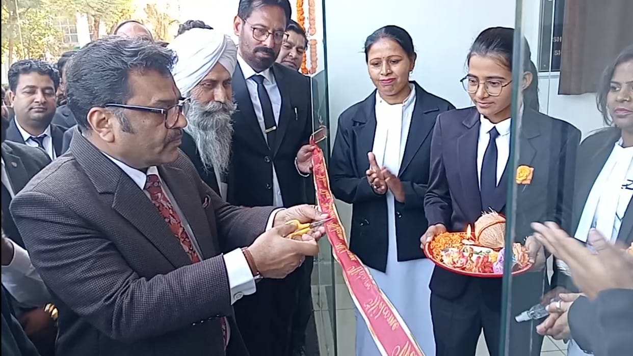Chambers built in the court premises in Ellenabad inaugurated, Chandigarh High Court Judge Sanjay Vashishtha inspected the premises.
