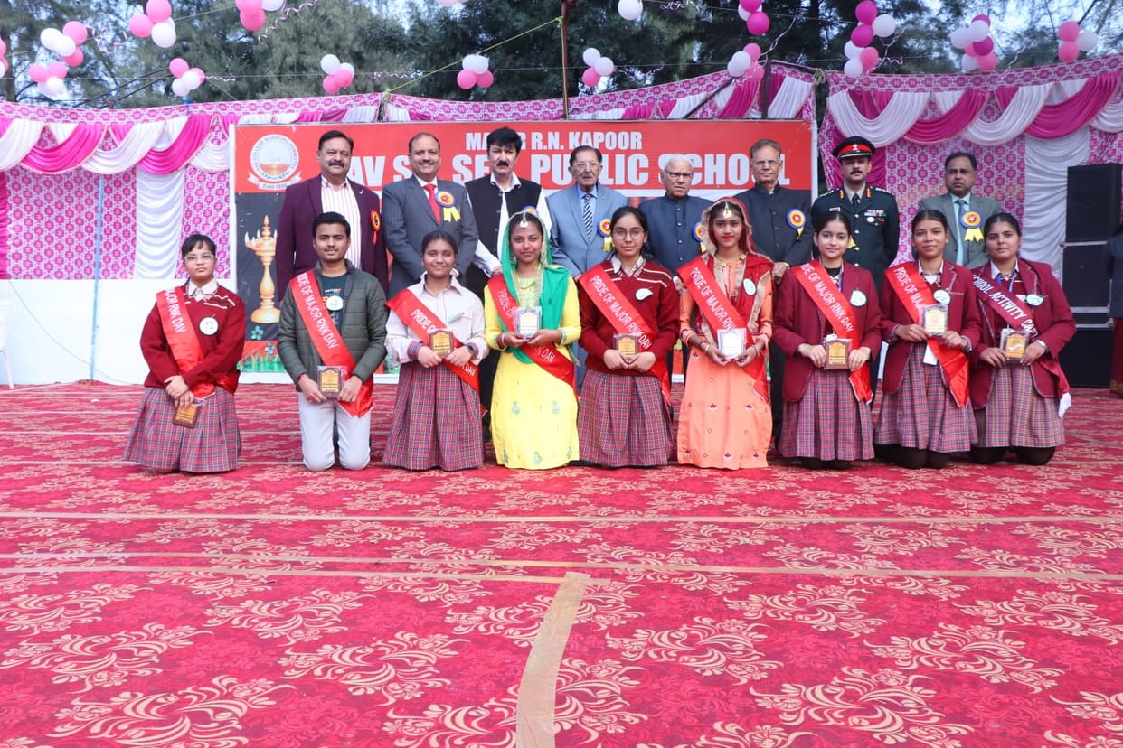 Students showed the background of Uday Bharat
