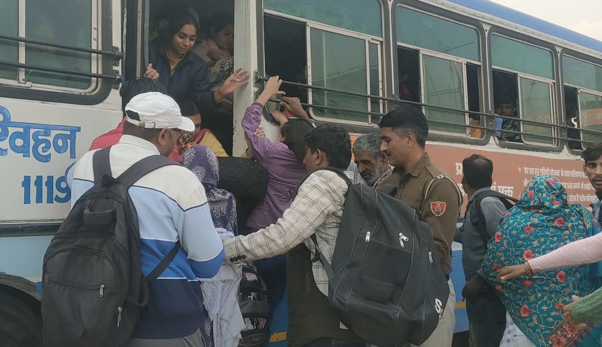 30 buses went to Sonipat, passengers remained without buses