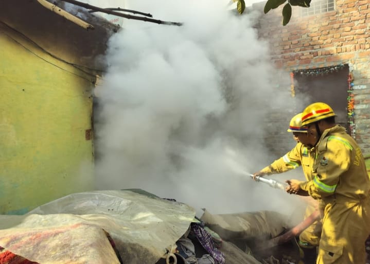 Woman's house caught fire due to short circuit
