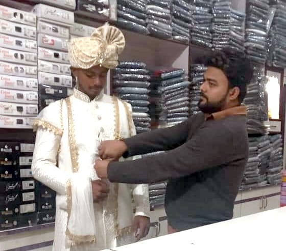 Inflation made a dent in the budget, Sherwani had to be taken on rent.
