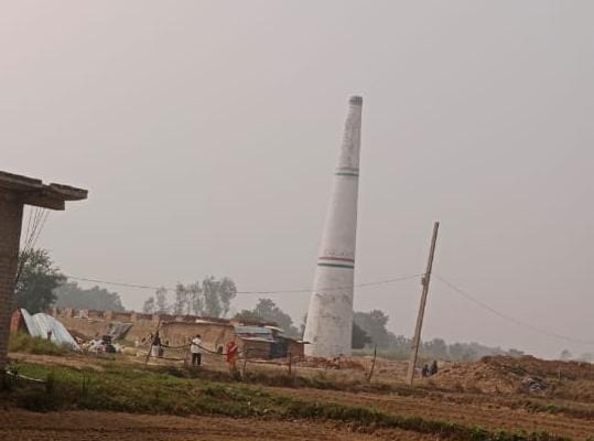 Construction taking place on brick kiln without no objection certificate and other legal registration