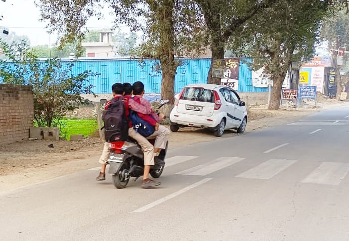 Ignoring traffic rules