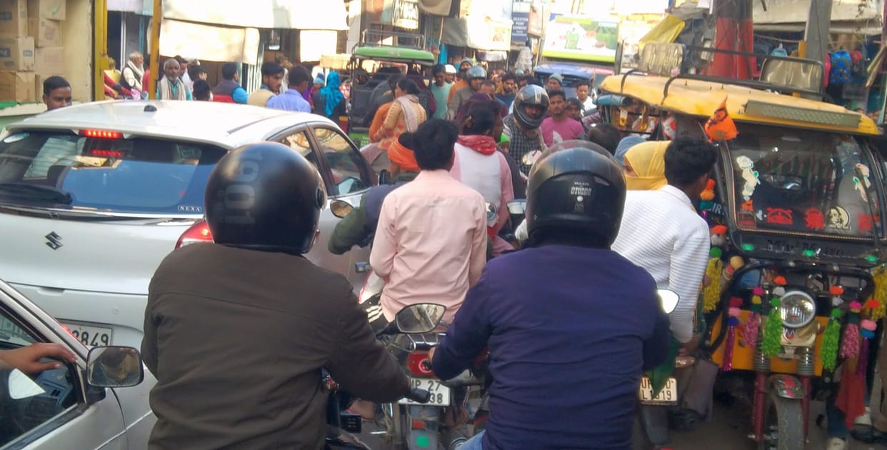 Jam from Biriyaganj intersection to State Bank Marg created havoc
