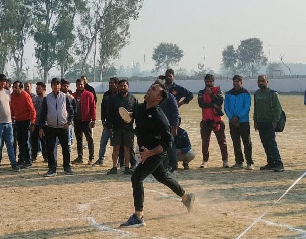 Ashutosh won the discus throw competition