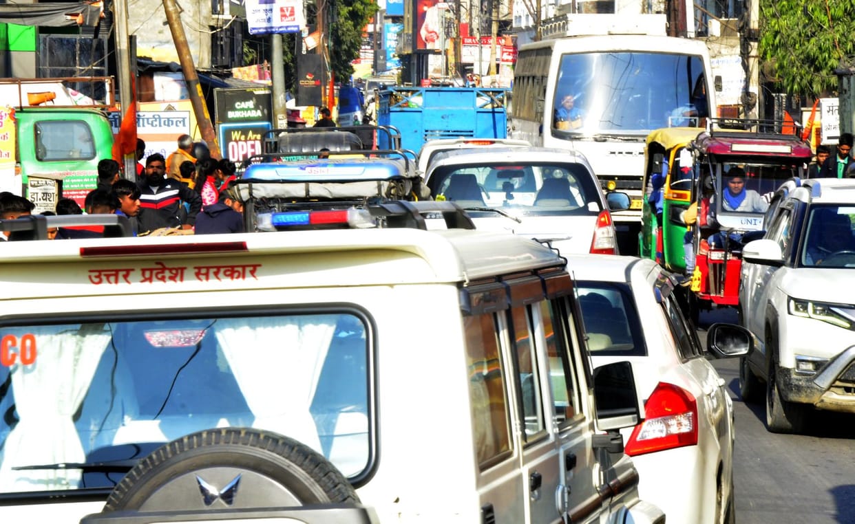 Traffic system collapsed... jam made life miserable
