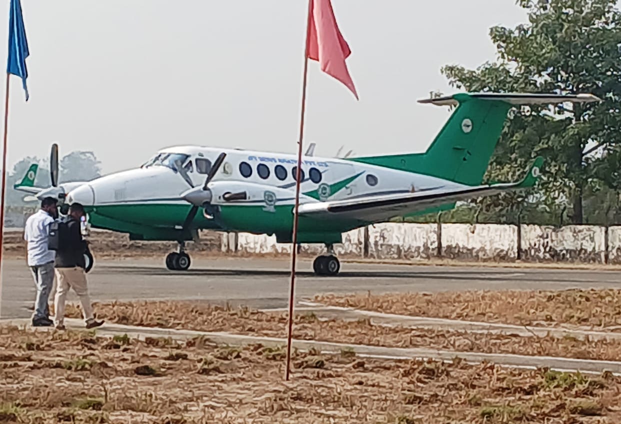 Charter planes can land on the airstrip from tomorrow
