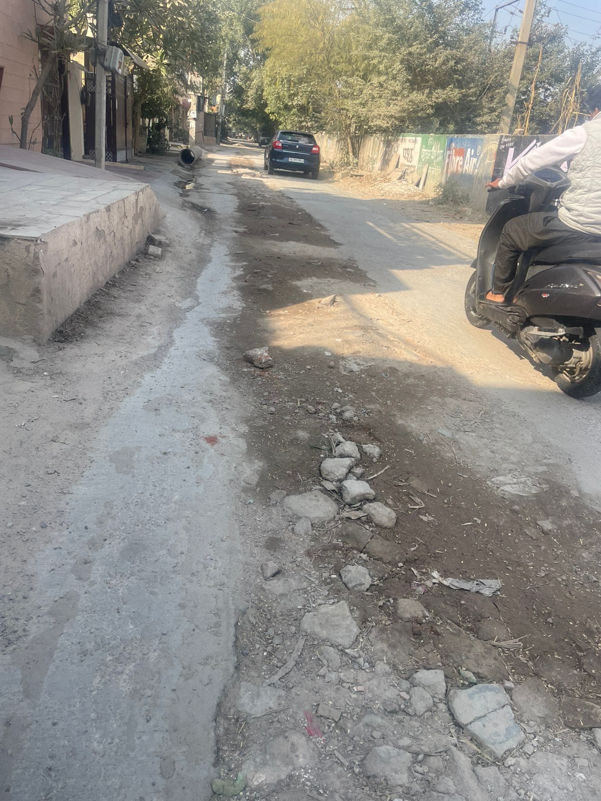 Municipal Corporation forgot about digging of Kanheli-Pahrawar road