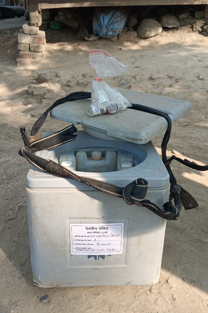 Polio vaccine box found hanging from a tree, video goes viral