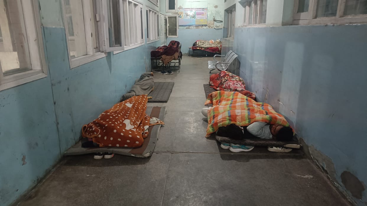There is no arrangement for attendants of pregnant women in civil hospital