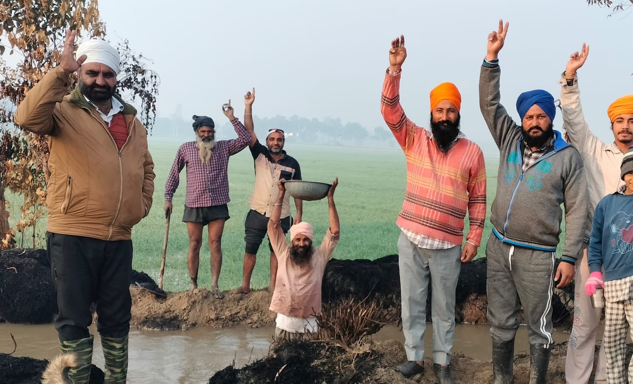 Mathana-Shahgarh canal cut, 12 acres of wheat crop submerged