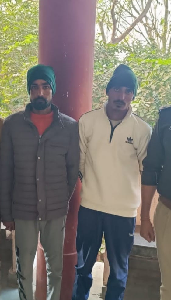 Two accused arrested with illegal weapons