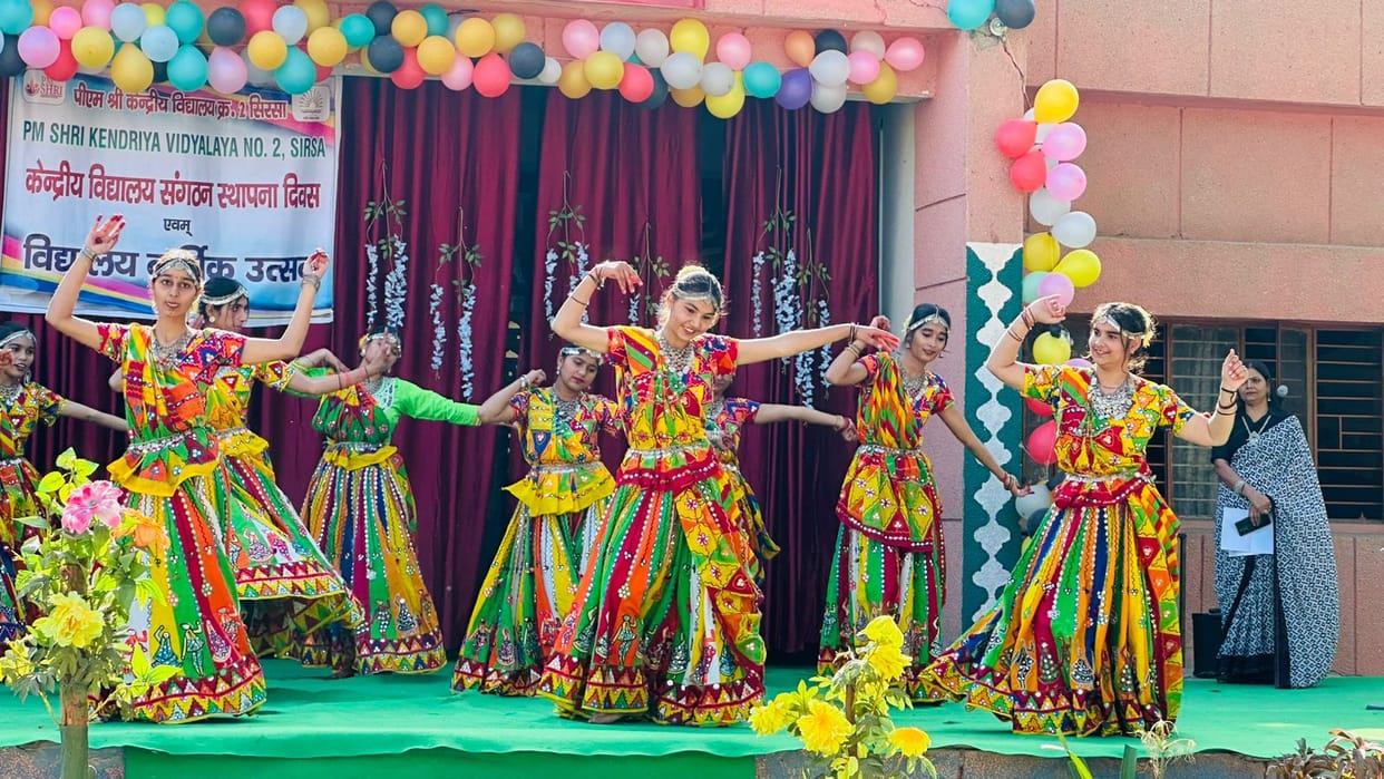 Foundation Day celebrated with great enthusiasm in Kendriya Vidyalaya-2 Sirsa