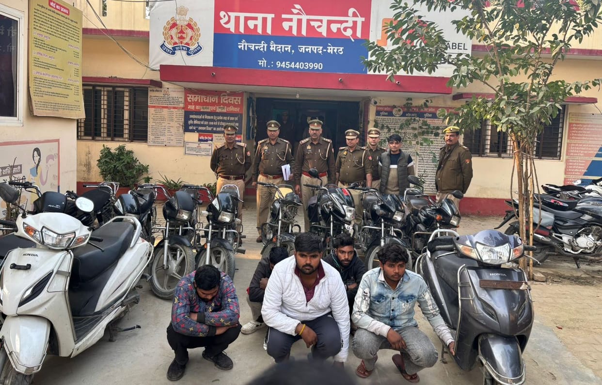 Five members of vehicle thieves gang arrested, 11 scooty-bikes recovered