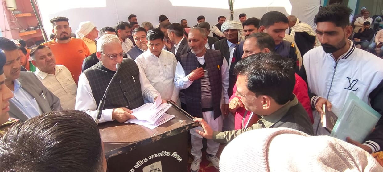Minister Ranbir Gangwa announced to give Rs 17 lakh for three chapels of village Panghal.