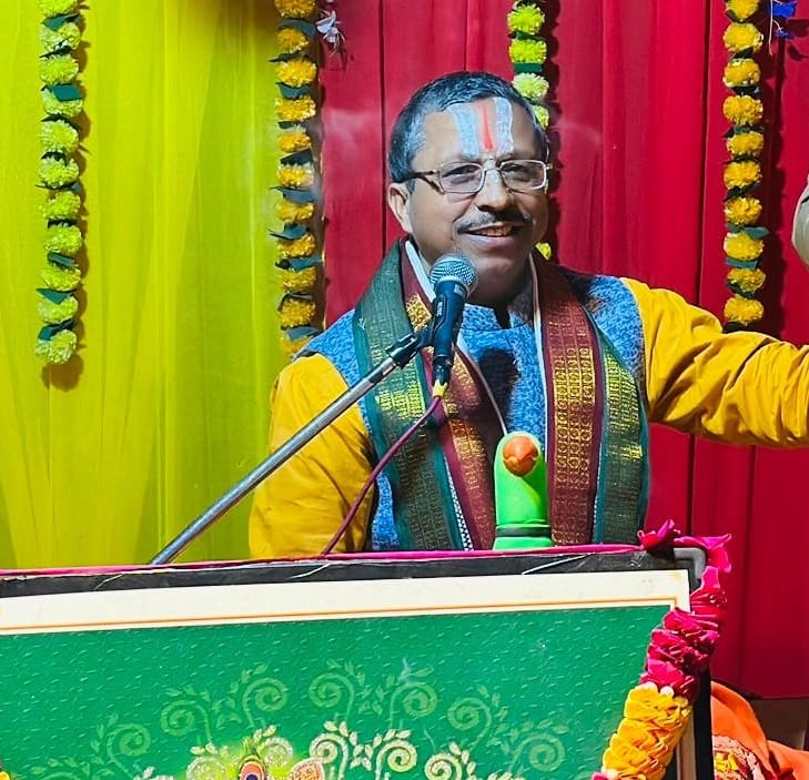 In Shrimad Bhagwat Katha, the friendship of Lord Shri Krishna and Sudama was described as inspirational.