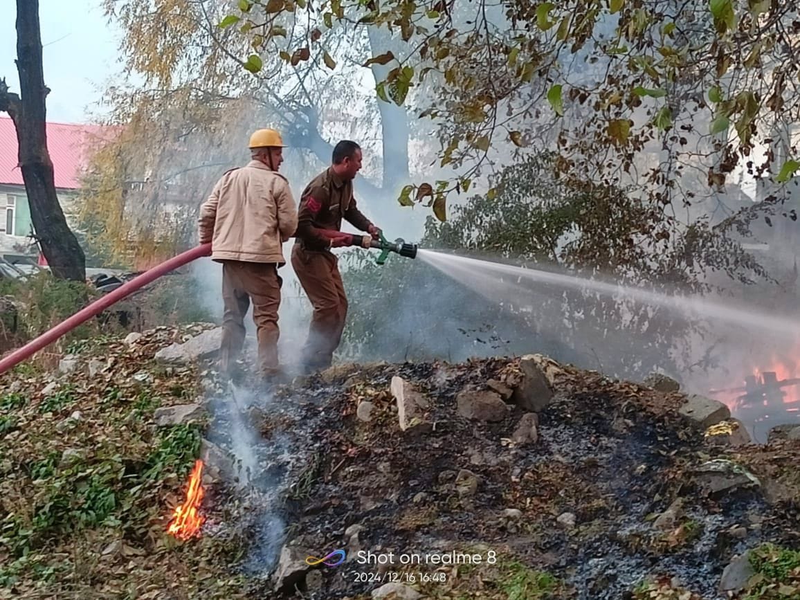 Forest fire near Patlikuhal