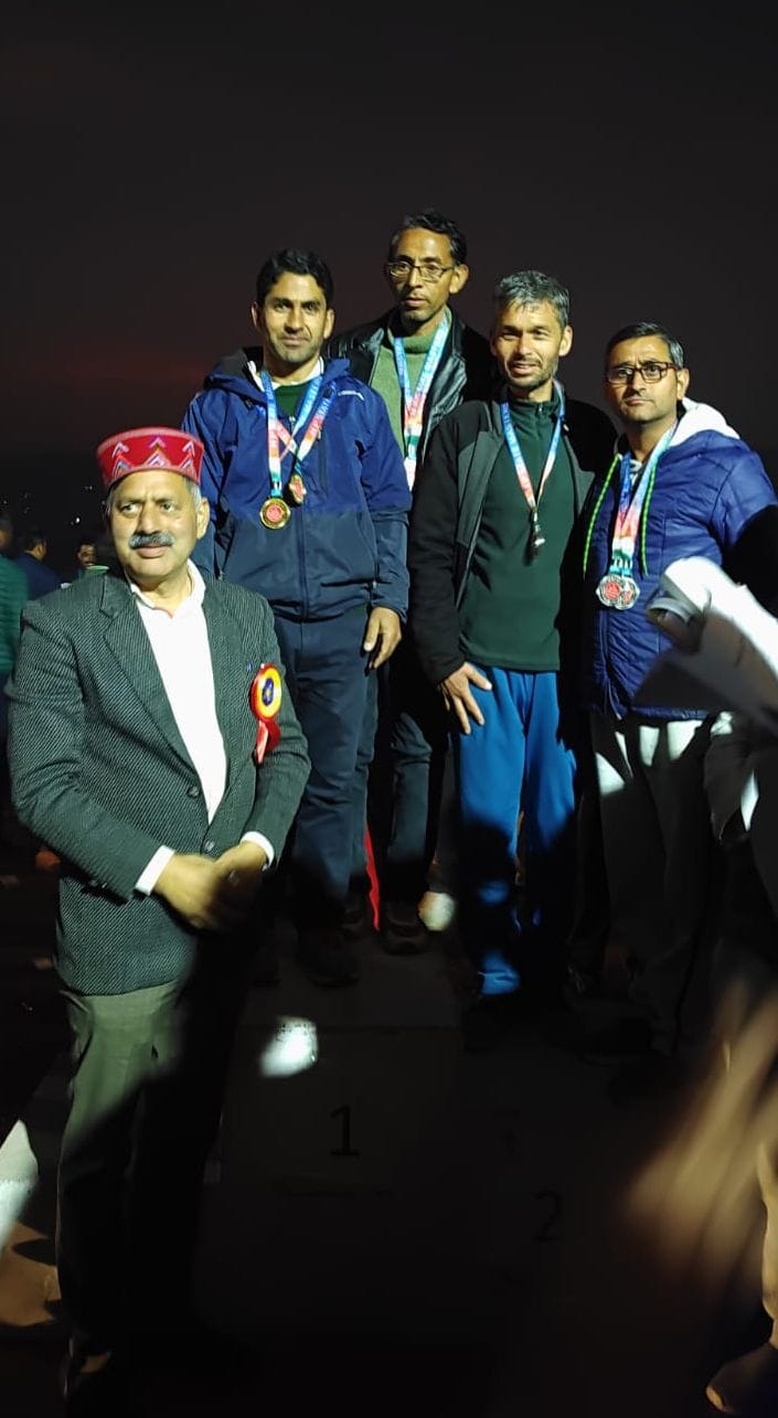 Kinnaur players won medals in state level Masters Games
