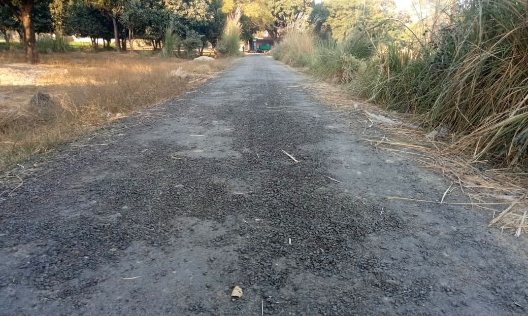 Road built at a cost of eight lakhs, did not last for a month