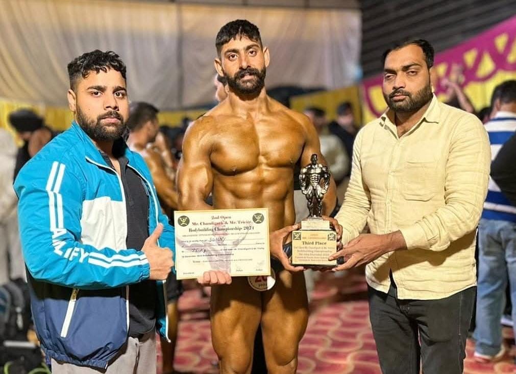 Sunny of Sardhana won bronze medal in body building