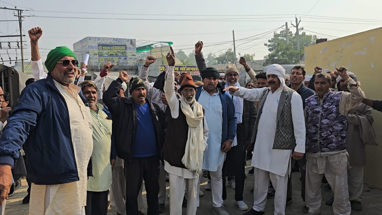 Farmers took out tractor march in support of 13-point demands and Dallewal