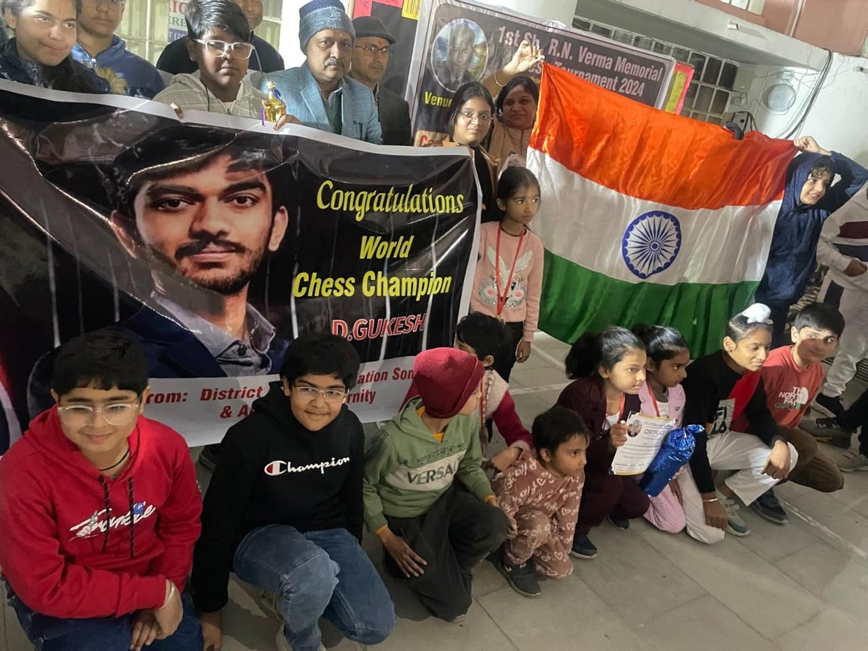 Sports lovers in the district celebrated when D Gukesh became world champion.