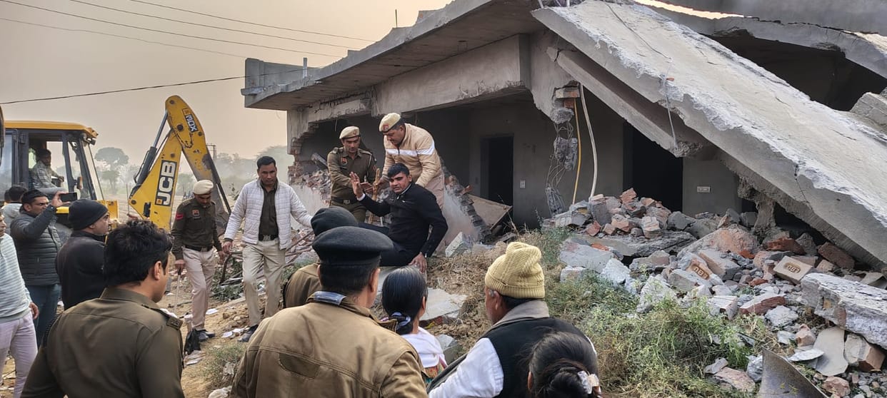 DTP demolished house on Tosham Road and dhaba on Hisar Road.