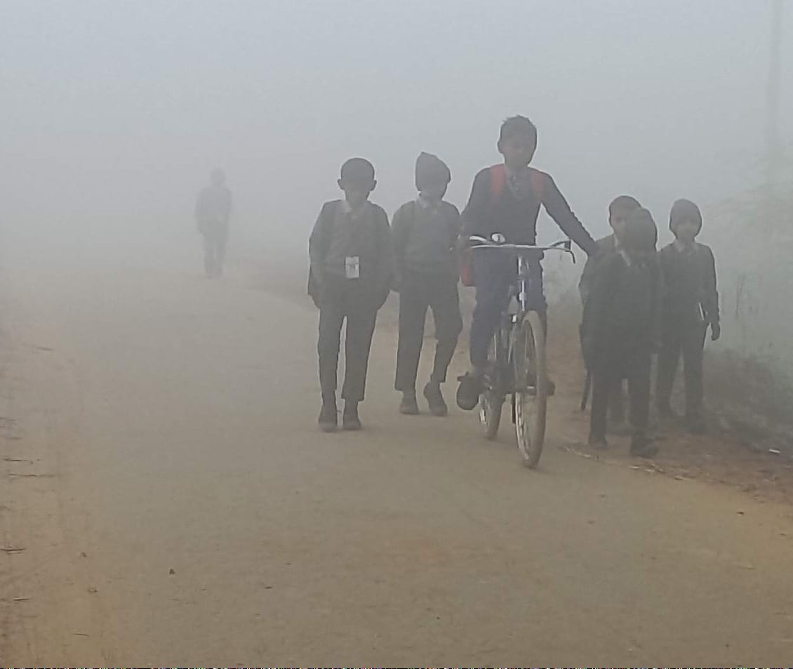 Fog slowed down the speed of vehicles, melting caused problems