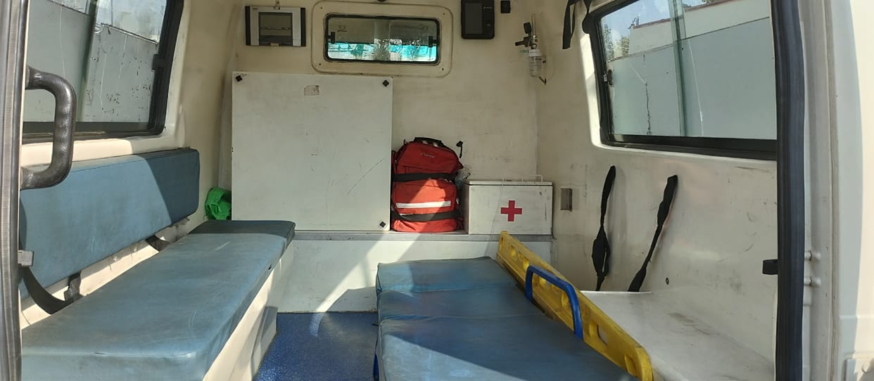 Health department's ambulance on ventilator