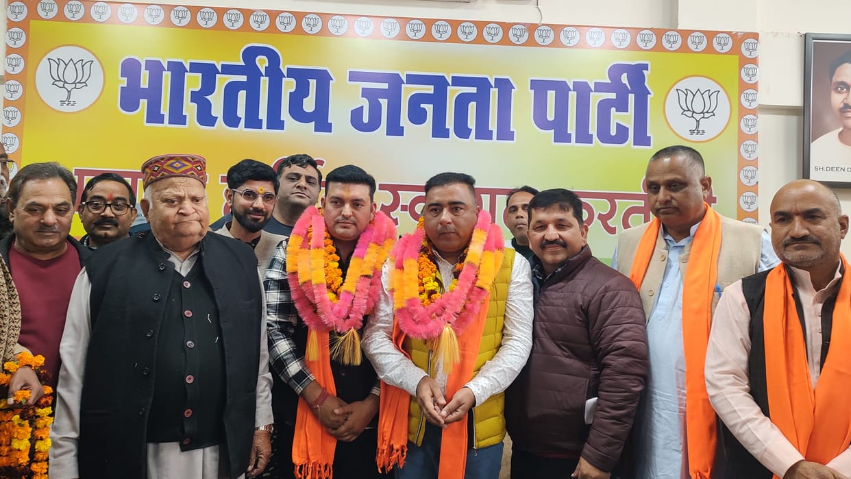 Devendra Una and Rahul Basdehra became president of BJP Mandal.