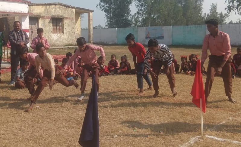 Radha won the 100 meter race, Haseeb and Varsha won the 200 meter race