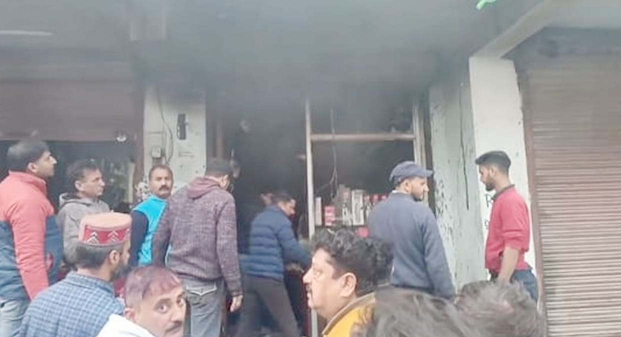 Goods burnt to ashes in fire in spare part shop
