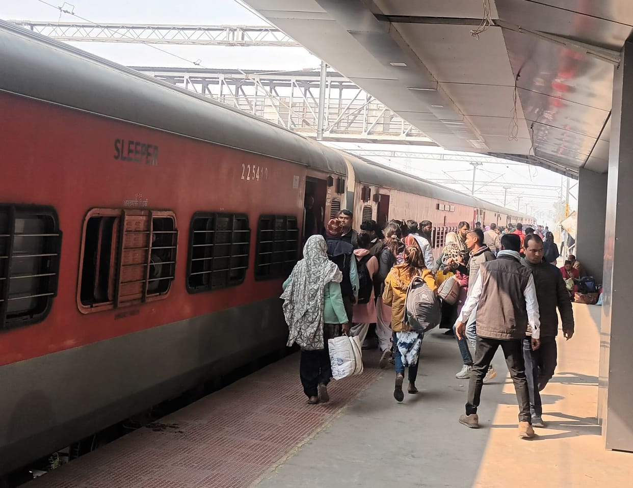 Up Malda Town and Down Janata Express cancelled.