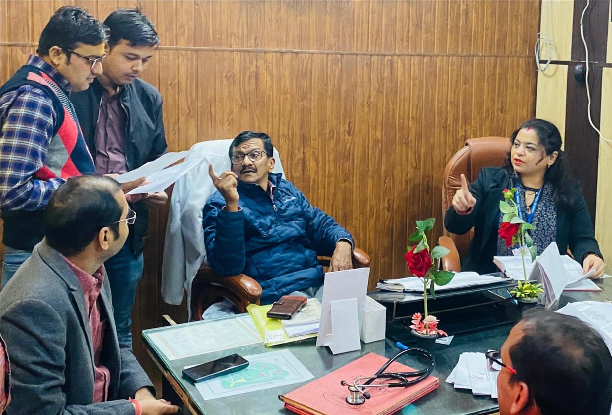 Central team inspected hospitals