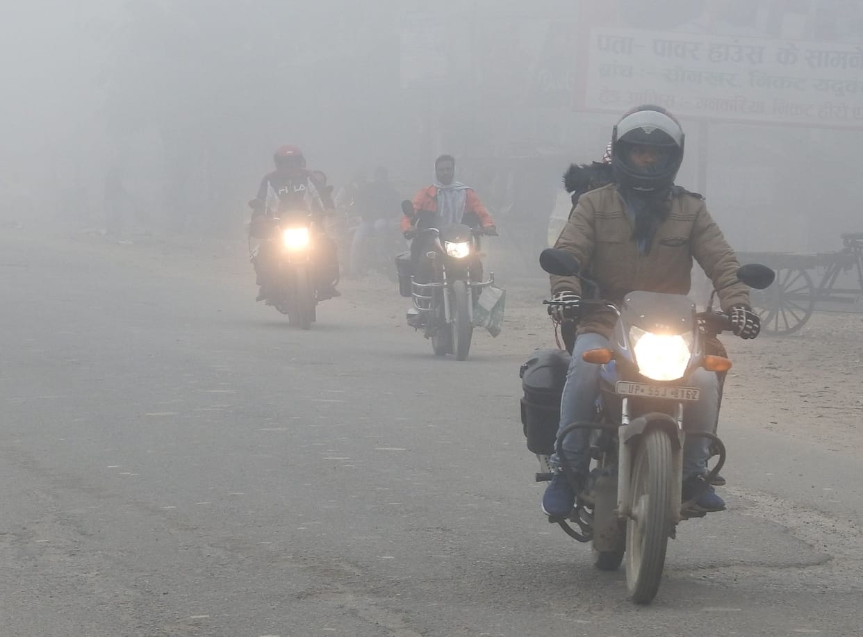 Purva wind increased the temperature, provided relief from cold