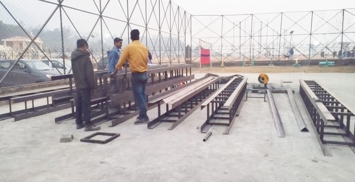 Players of Khelo India Center will do boxing in the boxing shed.