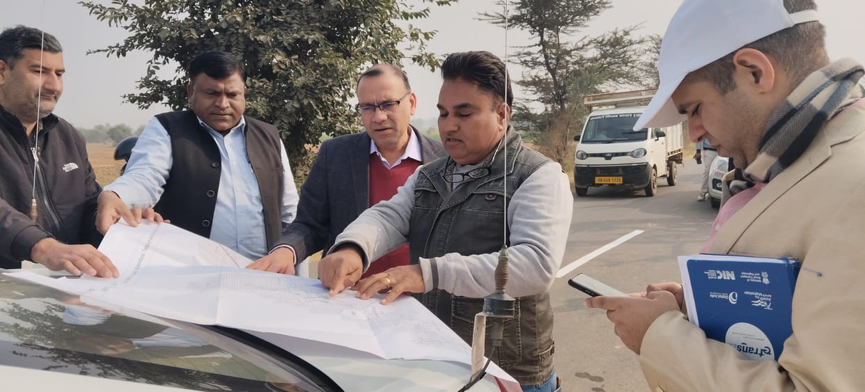 Inspection of multi-purpose logistics hub under construction