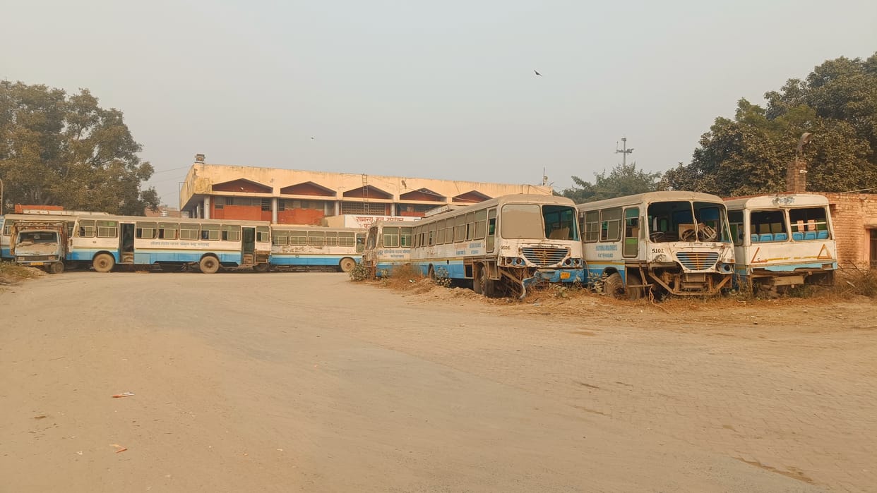 51 dilapidated buses parked near Fatehabad depot, no new bus arrived this year