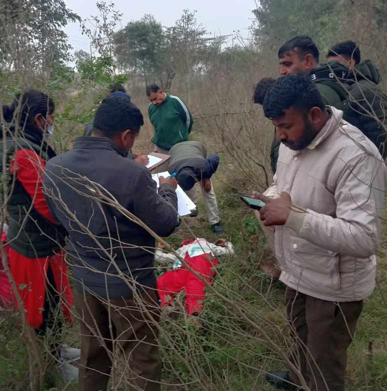 The body of a woman who went missing from Kalwan village in Jind two days ago was found on the railway track, her neck was badly cut
