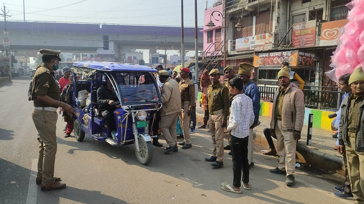 Police removed vehicles sitting on the road