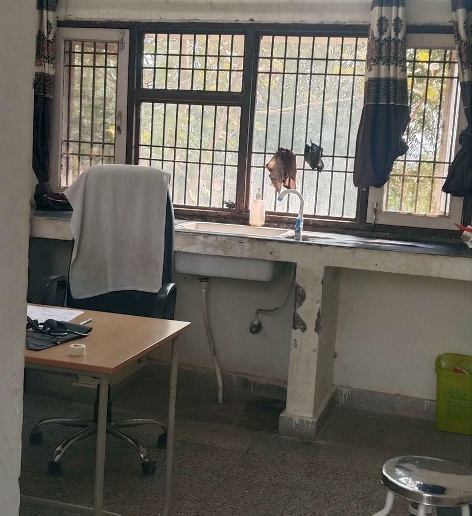Employees leaving the labor room as per their wish