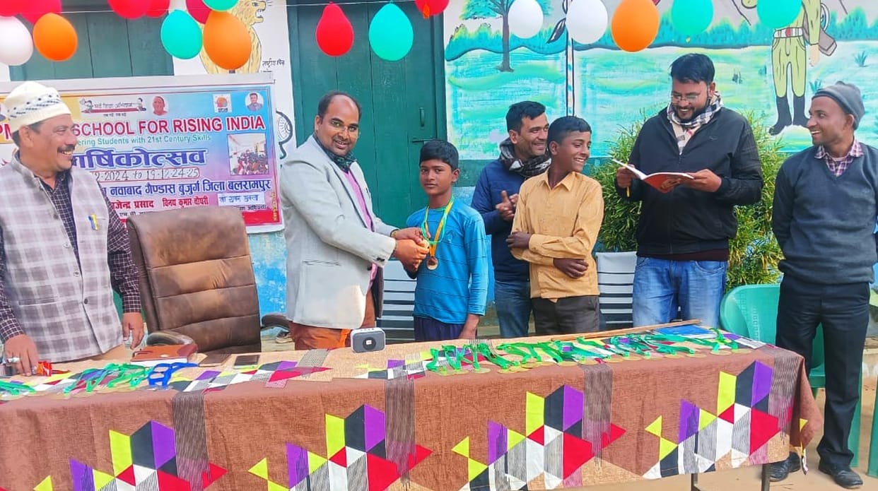Raja Babu won in sports, Ranjana won in dance.