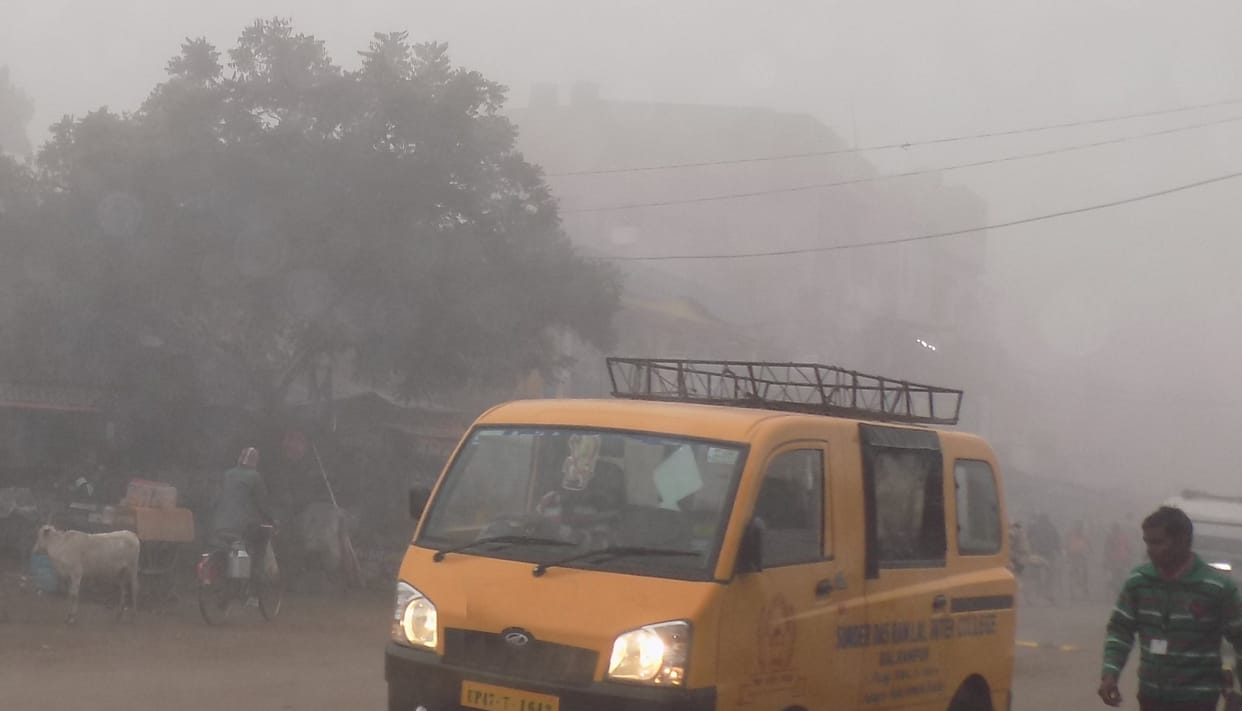 Fog in the morning, sunshine during the day, melting in the evening increased the problem
