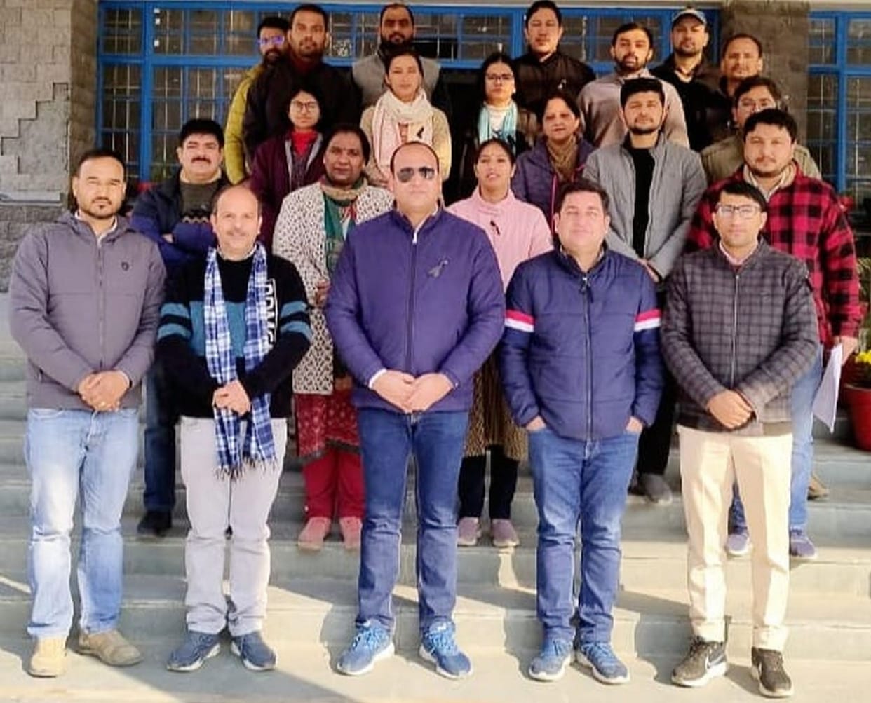 Gate meeting in Chamba College against Staff Recruitment and Service Conditions Bill