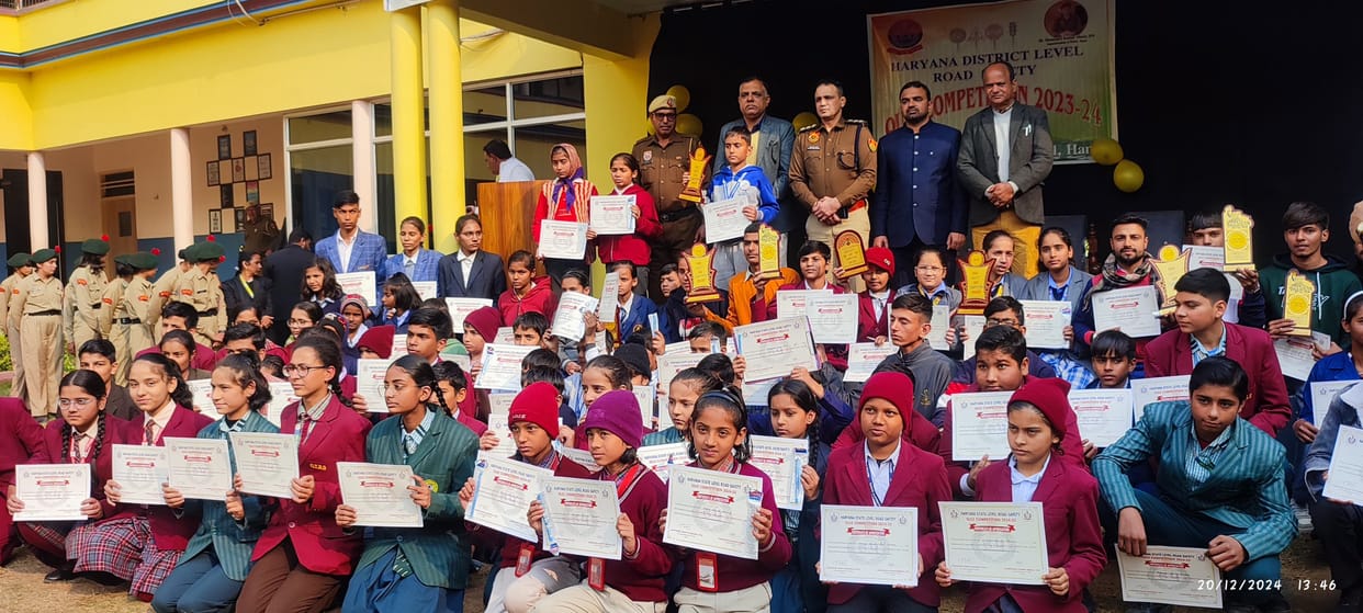 Participated in district level examination based on traffic rules