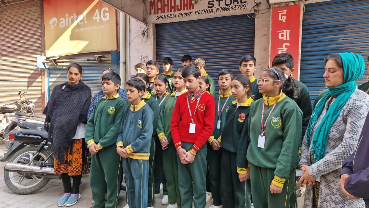 Kathua Fire Incident; Students Gave Tribute to Ganga and Danish
