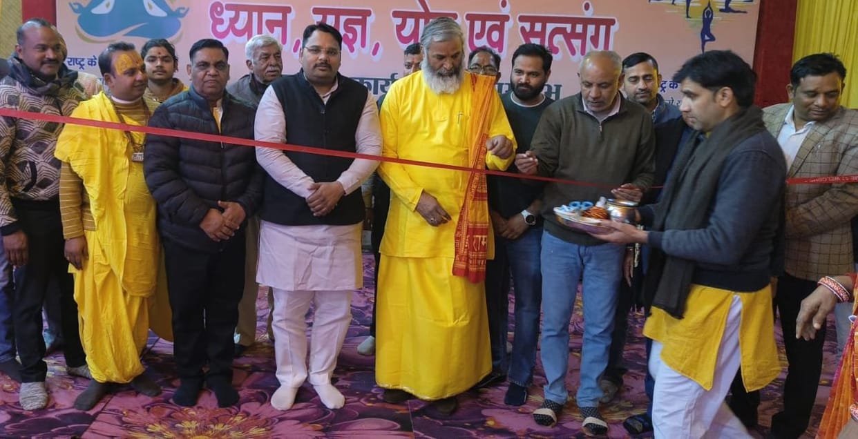 Yoga and meditation activities will be held in Hanuman Johri temple till January 5: Charandas Maharaj