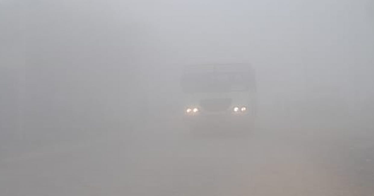 There was fog, trains were also late